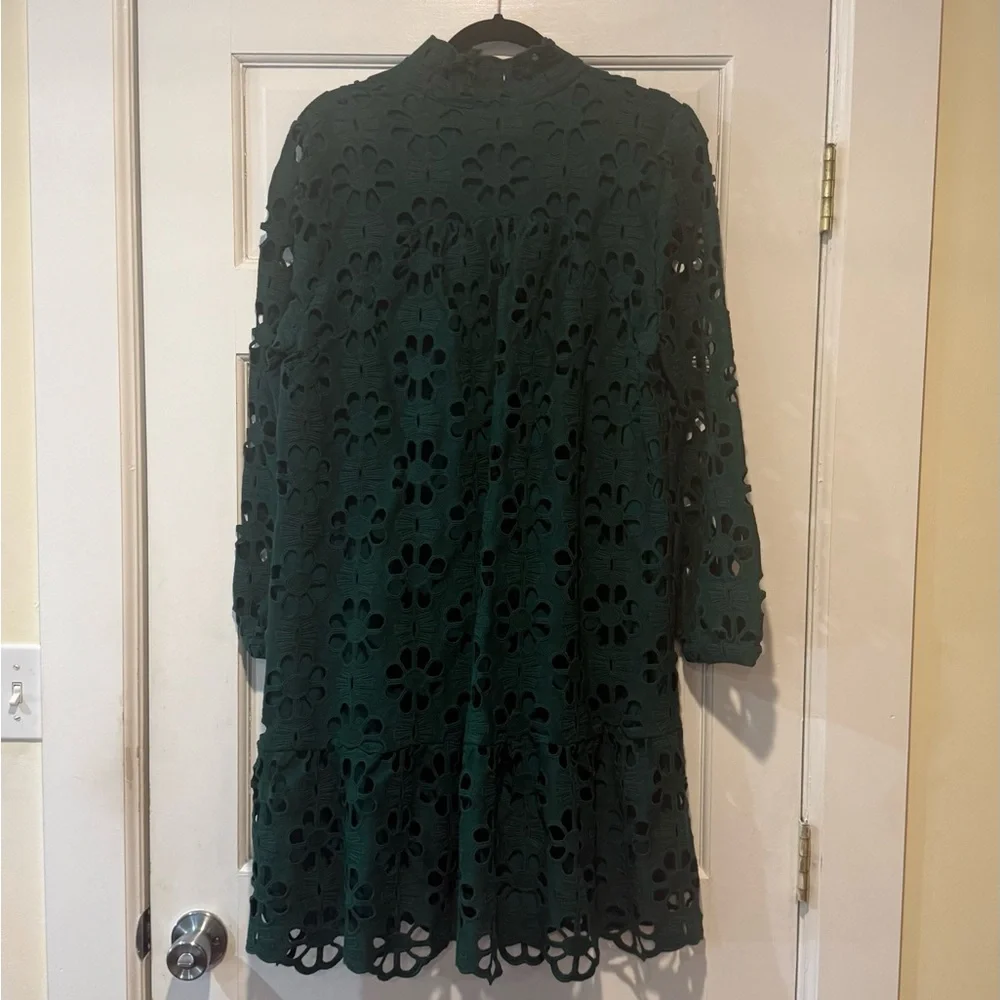 Tuckernuck Green Lace Pattern Dress with a lining - Picture 6 of 6